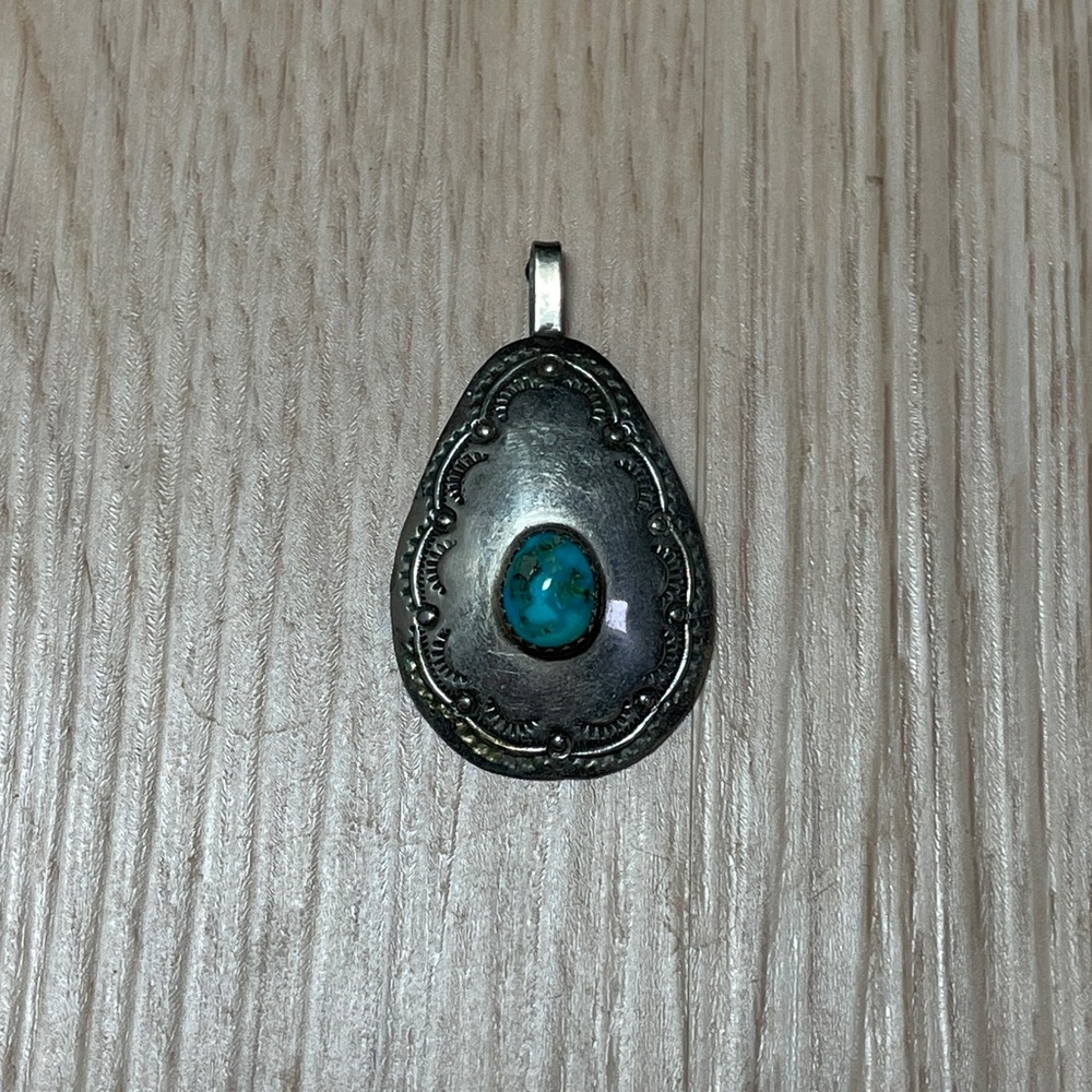 Sterling and Turquoise Pendant